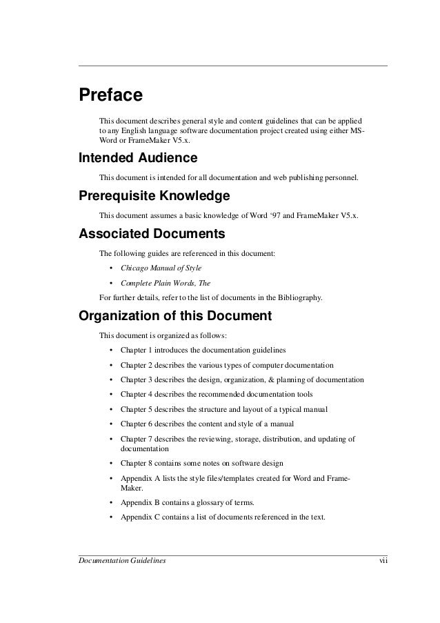 Documentation Guidelines