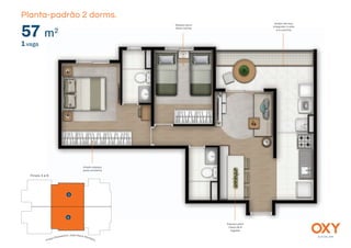 alto da lapa
Planta-padrão 2 dorms.
57 m2
1vaga
Amplo espaço
para armários
Espaço para
mesa de 6
lugares
Espaço para
duas camas
Amplo terraço
integrado à sala
e à cozinha
Finais 3 e 6
3
6
Praça Monsenhor José Maria Monteiro
 