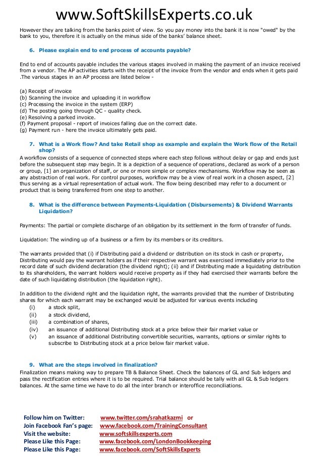 42 Accounts Payable Interview Questions And Answers 42 Accounts Payable Interview Questions And Answers