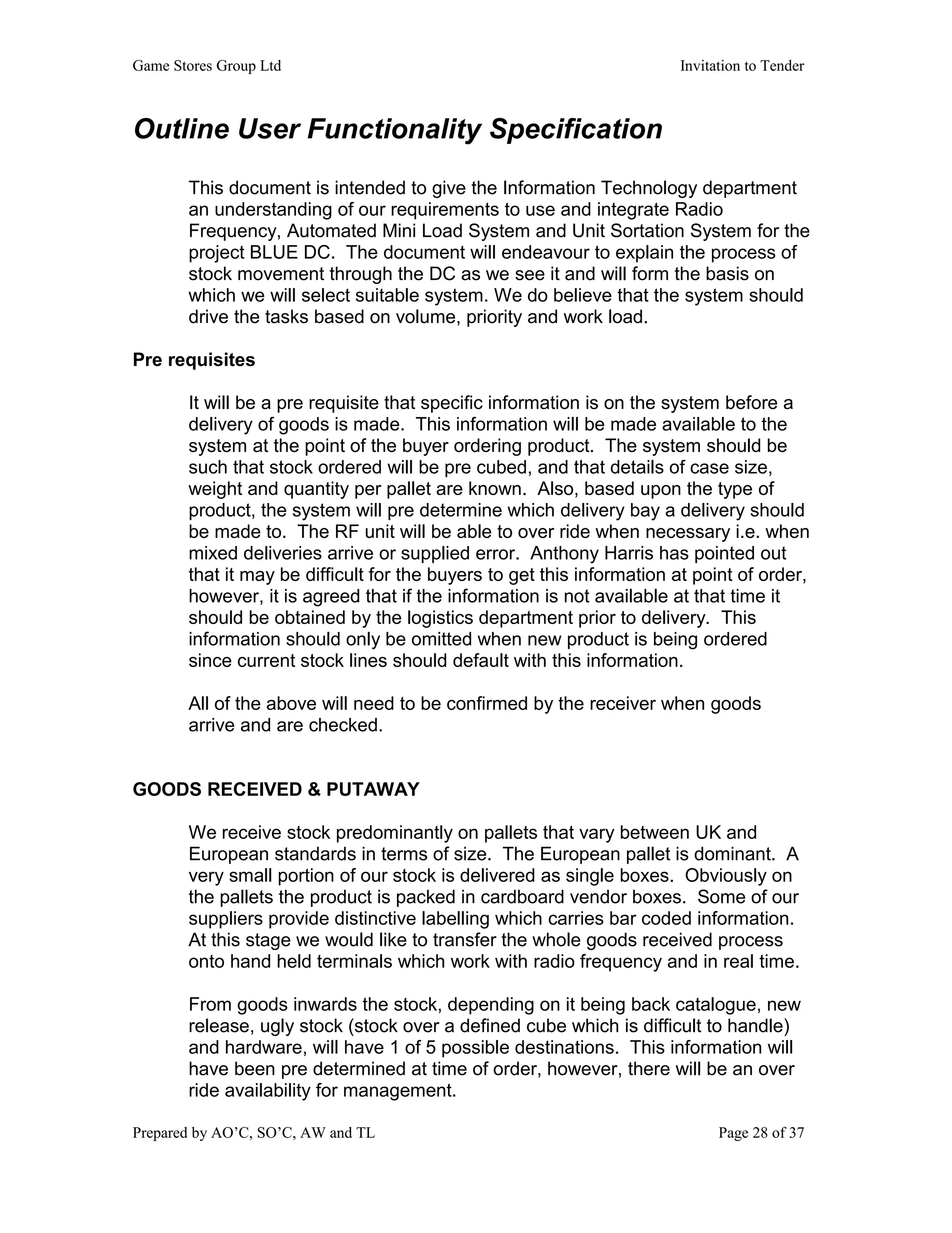 ITT Document | DOC