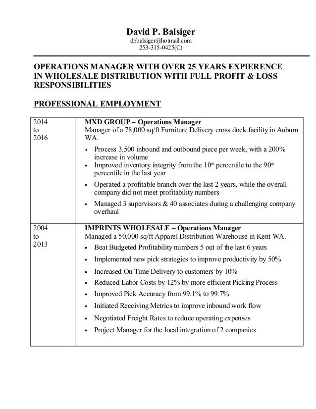 furniture delivery resume