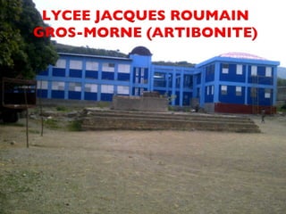 LYCEE JACQUES ROUMAIN 
GROS-MORNE (ARTIBONITE) 
CDM_12052901_11212 
 
