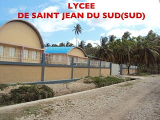 CDM_12052901_11212 
LYCEE 
DE SAINT JEAN DU SUD(SUD) 
 