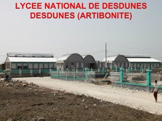 LYCEE NATIONAL DE DESDUNES 
CDM_12052901_11212 
DESDUNES (ARTIBONITE) 
 
 