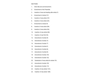 Factors leading to 42nd Constitution Amendment-Basic structure-legal ...