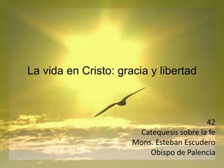 La vida en Cristo: gracia y libertad
42
Catequesis sobre la fe
Mons. Esteban Escudero
Obispo de Palencia
 