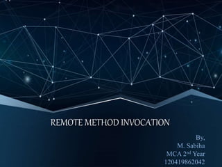 Remote Method Invocation | PPT