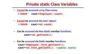 Static_Const in object oriented programming | PPTX