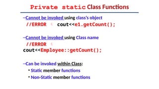 Static_Const in object oriented programming | PPTX