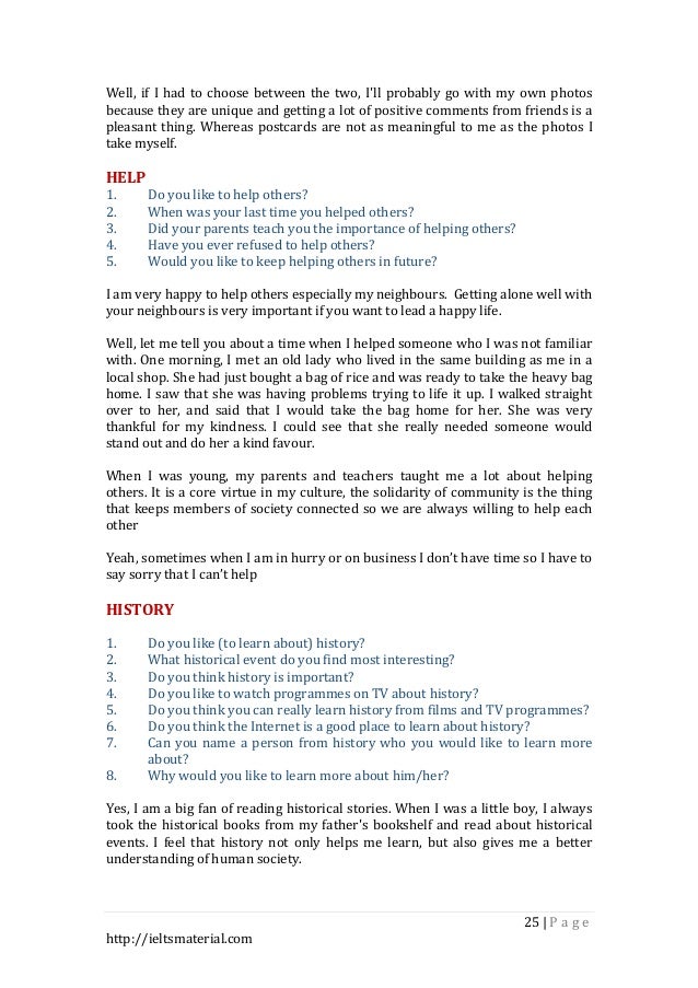speaking topics for ielts 2016 with answers pdf