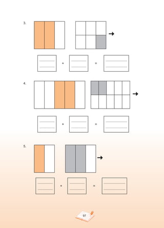3.
      
            
               
                     
              
            

                                                         
              
            



            ...................
                   ...................
                        ...........................
            ...................
                                        +
         ...................
                                                                                 =
            ...........................
                     
                                      
                                               

4.    
            
               
         
           
                  
            
       
         
         

                                                                            
            
       
         
         



            ...................
                   ...................
                        ...........................
            ...................
                                        +
         ...................
                                                                                 =
            ...........................
                     
                                      
                                               

5.	   	
      
            
                         
           
              




          ...................
                   ...................
                        ...........................
          ...................
                                       +
        ...................
                                                                                =
           ...........................
                   
                                      
                                               



                                                                 97
 