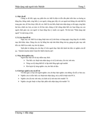 Đề tài: Đồ án Xử lý ảnh Nhận dạng mặt người trên matlab, HAY | DOC