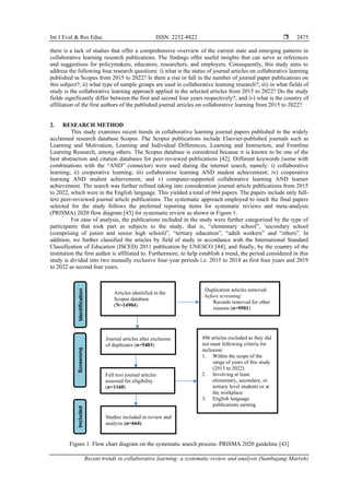 Recent trends in collaborative learning: a systematic review and ...