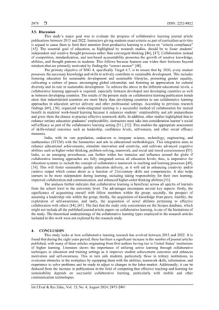Recent trends in collaborative learning: a systematic review and ...