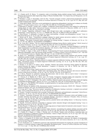 Recent trends in collaborative learning: a systematic review and ...
