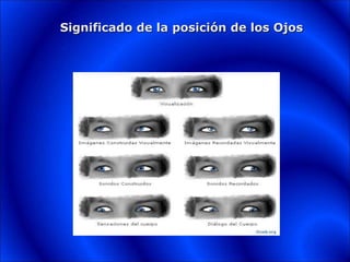Significado de la posición de los Ojos
 