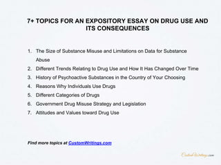 expository essay on drug abuse
