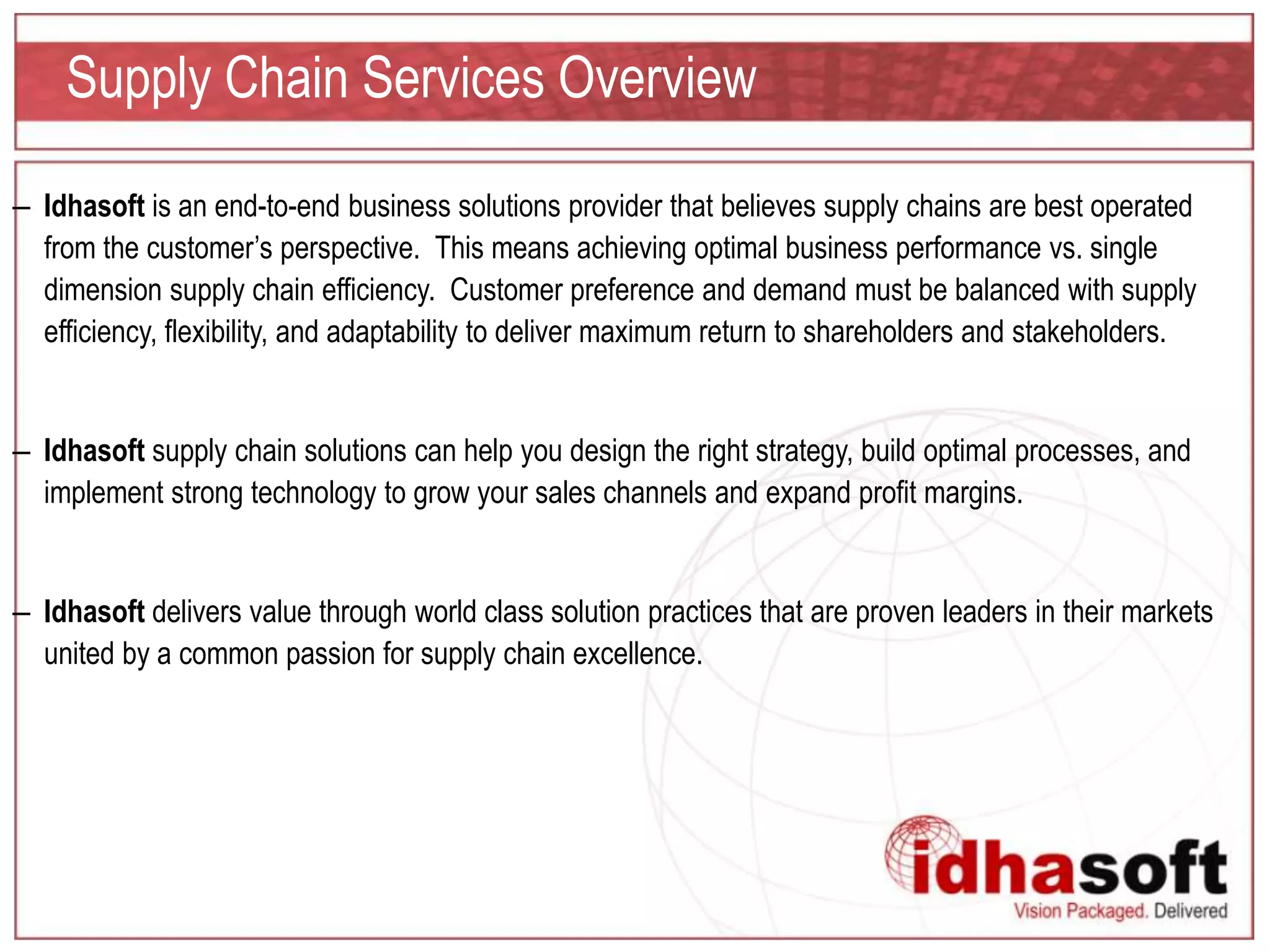 Maximizing supply-chain efficiency with HP Business Availability Center ... image.