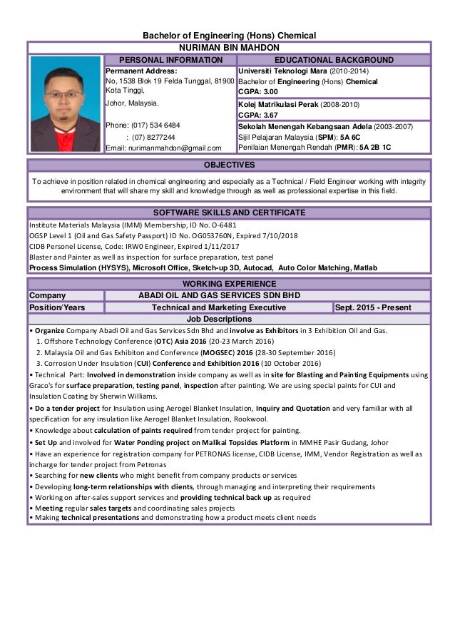 Resume (engineer)