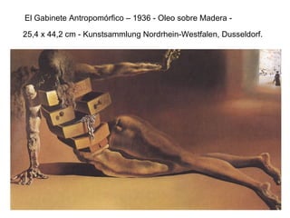 El Gabinete Antropomórfico – 1936 - Oleo sobre Madera -  25,4 x 44,2 cm - Kunstsammlung Nordrhein-Westfalen, Dusseldorf.   