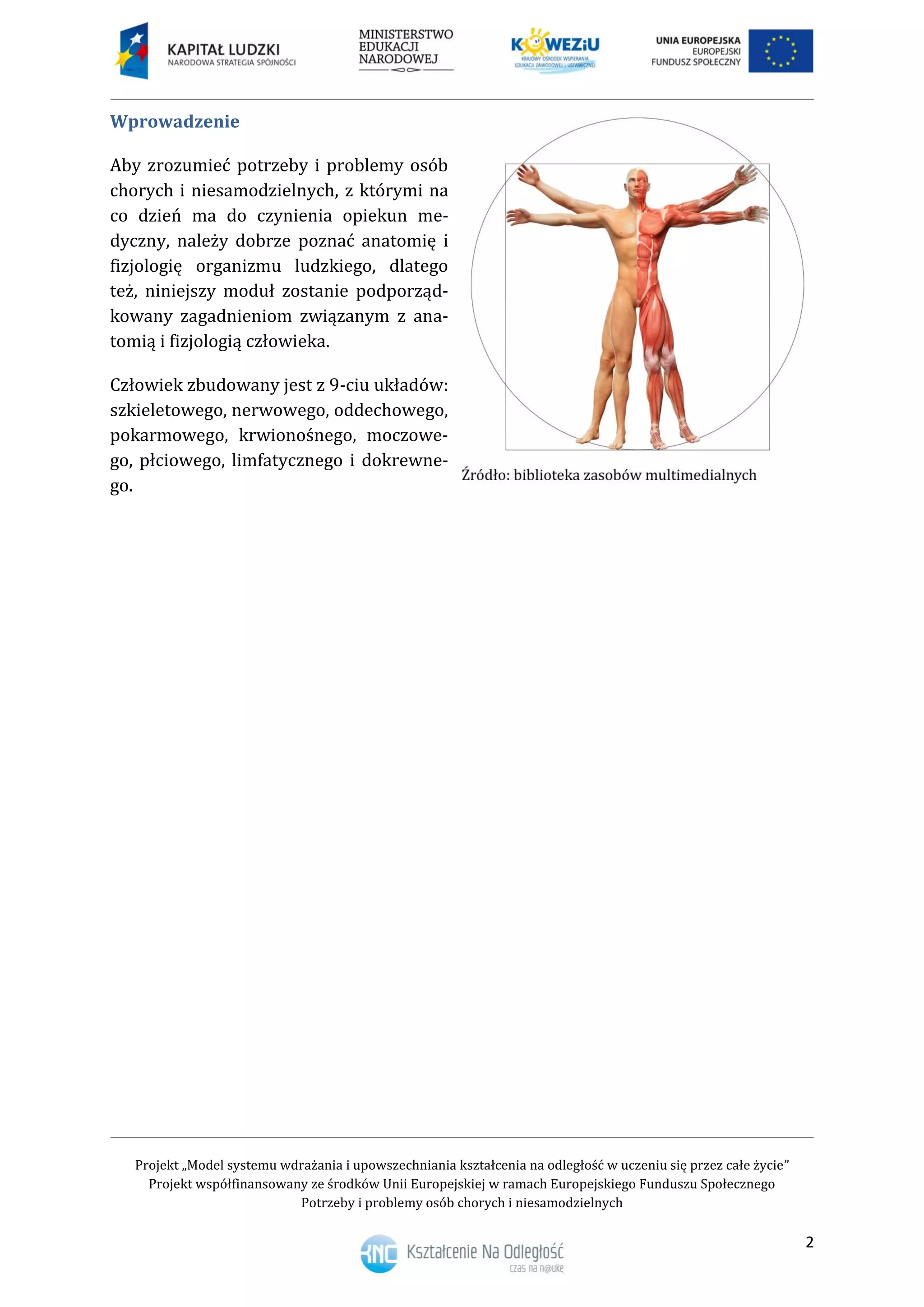 Podstawy anatomii i fizjologii człowieka | PDF