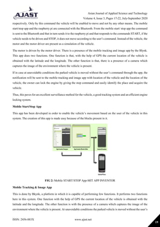 Real Time Vehicle Tracking and Automatic Engine Lock System | PDF