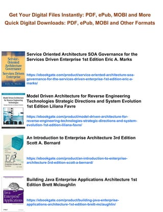Model Driven Architecture Applying MDA to Enterprise Computing 1st ...