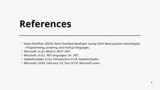 Concept of C# as applicable to software Design | PPTX