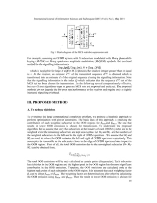 Ofdm Mcs SIDELOBE SUPPRESSION AND PAPR REDUCTION FOR COGNITIVE RADIO MIMO-OFDM ...