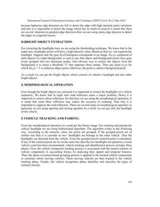 TRACKING AND COUNTING THE VEHICLES IN NIGHT SCENES | PDF