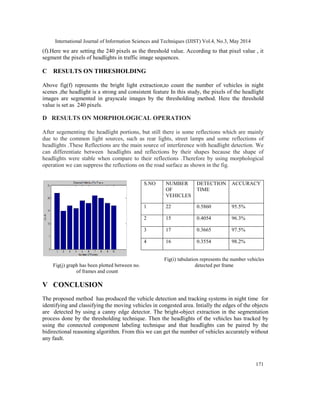 TRACKING AND COUNTING THE VEHICLES IN NIGHT SCENES | PDF