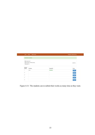 Figure 4.11: The students can re-submit their works as many time as they want.
33
 