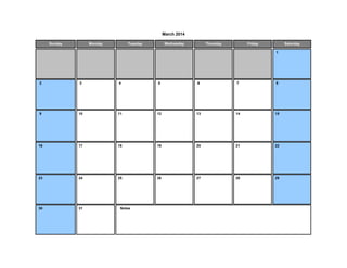 Calendar Templates 2014 with Holidays (USA / UK / Australia / Canada) for  Excel | PPT