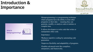Metaprogramming using different programming languages | PPTX