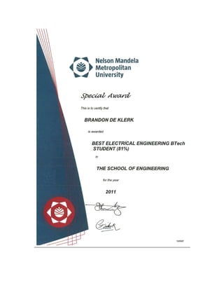 Qualifications and Certificates