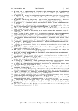 Effect of Dust Accumulation on the Performance of Photovoltaic Panels ...