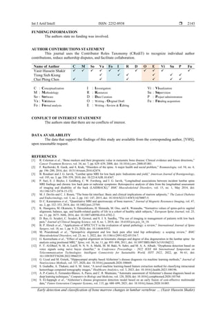 Early detection and classification of bone marrow changes in lumbar ...