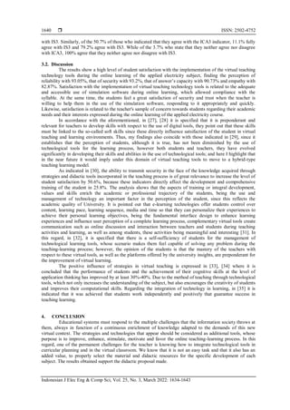 Technological tools for virtual teaching and their effect on the ...