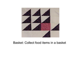 Basket: Collect food items in a basket 