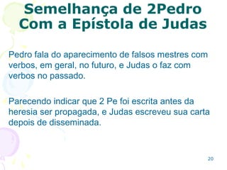 20
CRISTÃOS: ALVO DE ZOMBADORES
3.3,4
3.8 Deus não conta o tempo como nós.
3.9 A demora não mostra infidelidade, antes o amor de
Deus para que mais pessoas se salvem.
3.10 A 2ª vinda será sem aviso, haverá um cataclismo
total.
3.13 Talvez depois da destruição total haverá um novo
 