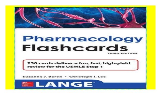 Lange Pharmacology Flash Cards, Third Edition (LANGE FlashCards