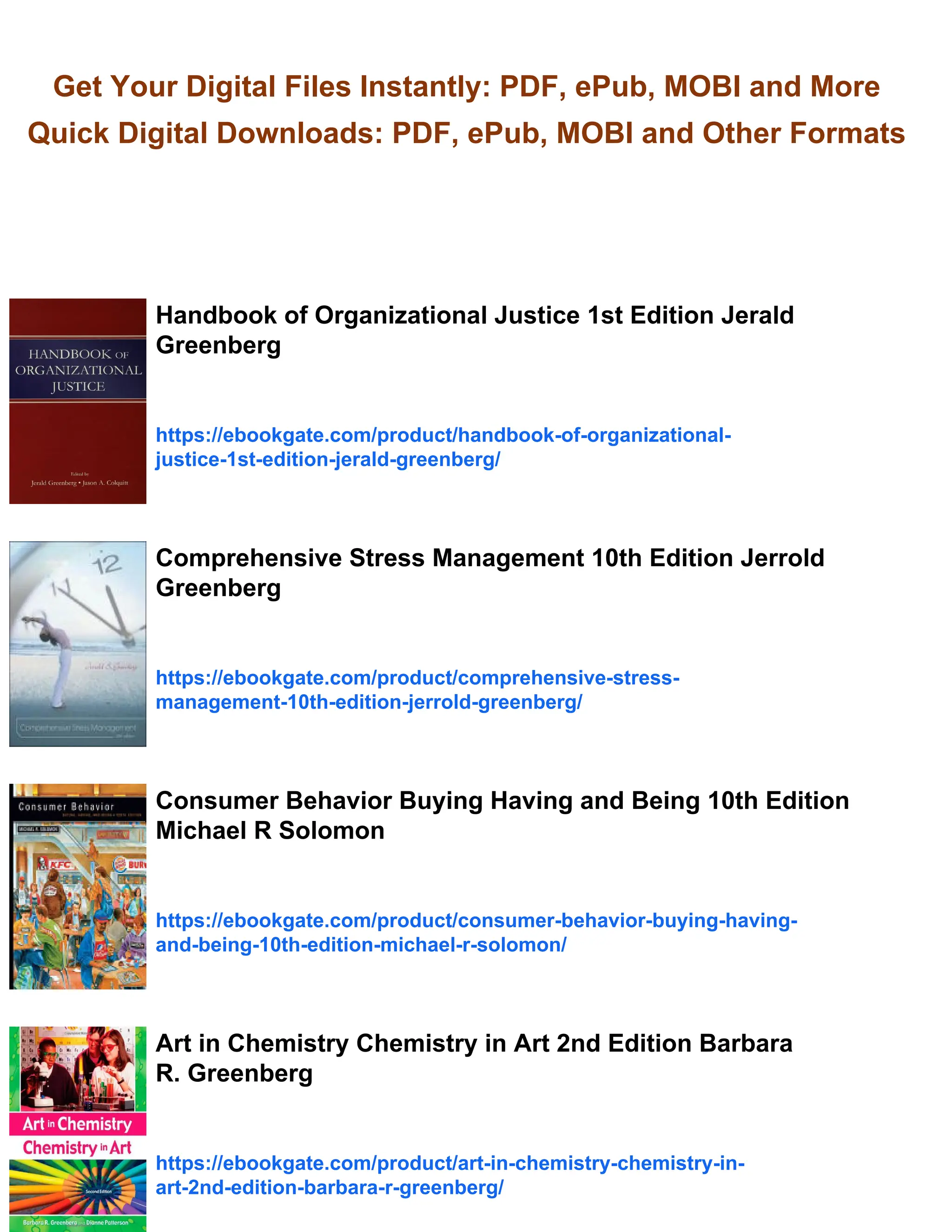 Behavior in Organizations 10th Edition Jerald Greenberg | PDF