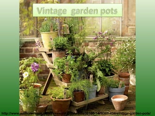 http://www.authorstream.com/Presentation/mireille30100-1478361-434-vintage-garden-pots/
 