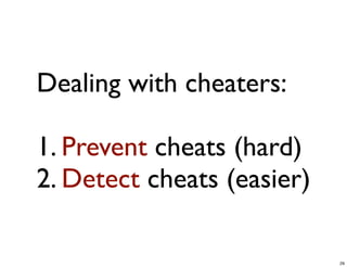 CS4344 Lecture 5: Synchronization and Cheating in P2P Games