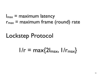 CS4344 Lecture 5: Synchronization and Cheating in P2P Games