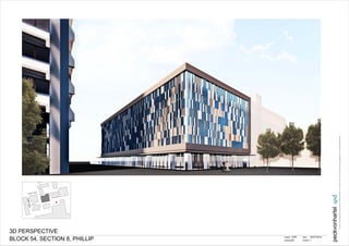 TOWN SQUARE
FURZER STREET
CORINNASTREET
project
peckvonhartel
pvh
drawing
date
revision
Level6,8-10HobartPlaceCanberraACT2601AustraliaT+61262474211F+61262474210Ecanberra@pvh.com.auABN59453647626
1
05/07/2016
06
3D PERSPECTIVE
4349
BLOCK 54, SECTION 8, PHILLIP
 