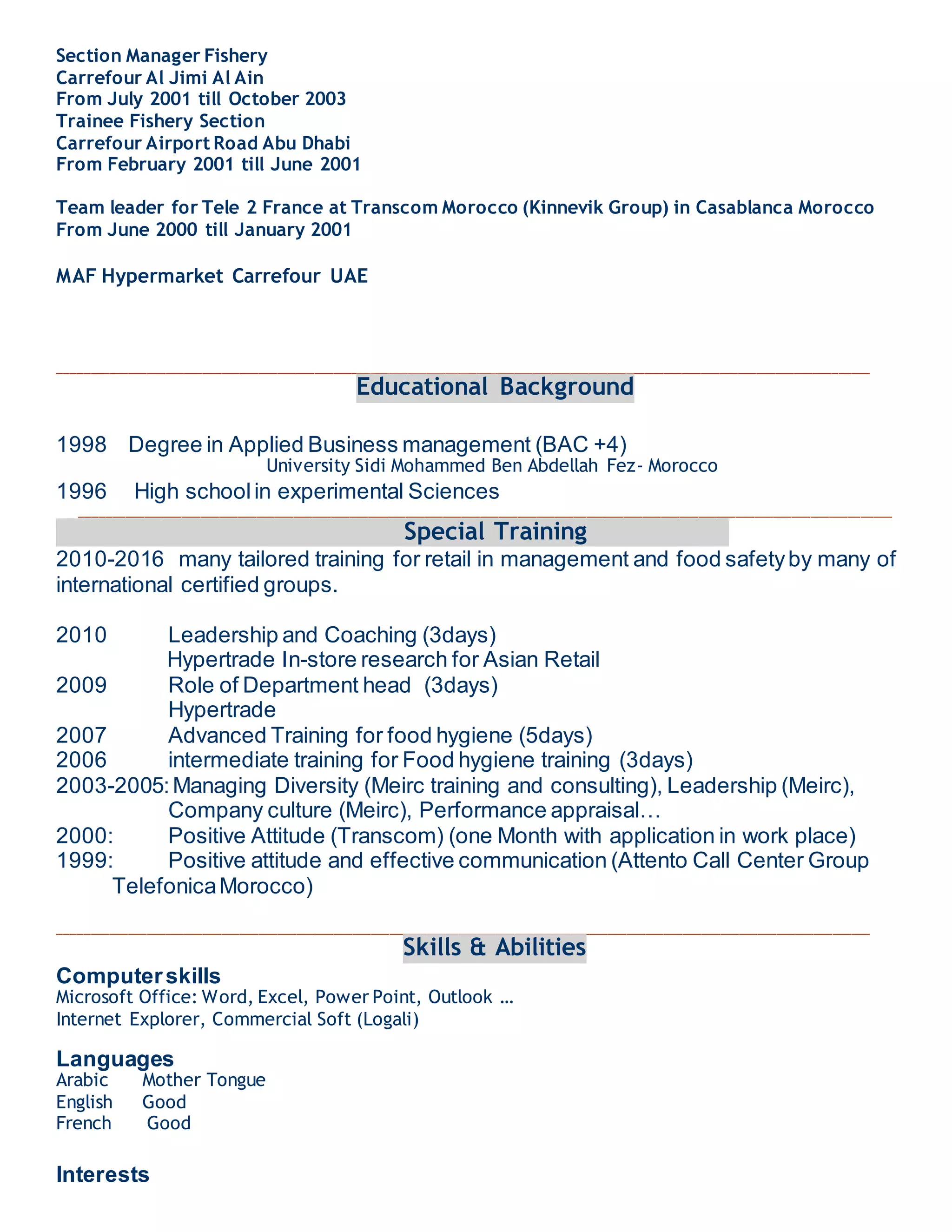 MOHAMMED MAHFOUD CV PDF about-us-city-center-mall-doha