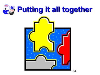 84
Putting it all togetherPutting it all together
 