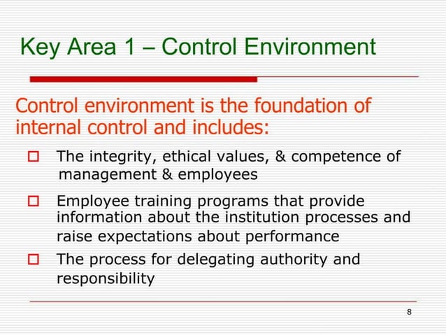 Internal Control Training Presentations | PDF