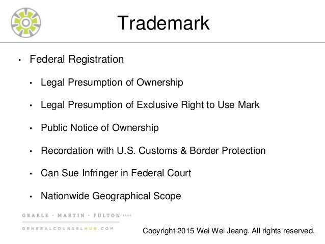 trademark owner